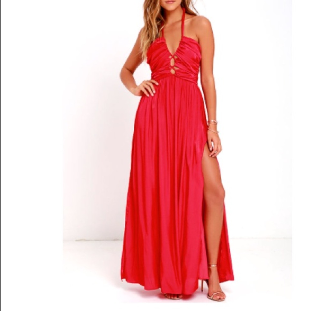 Maximum long Red dress